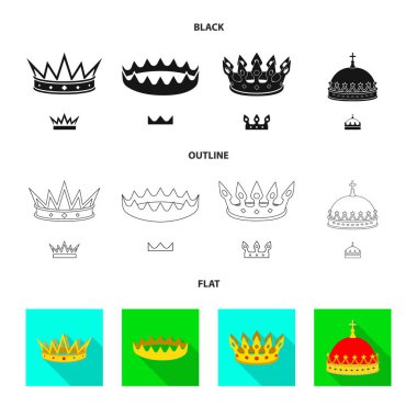 Vektör çizim Ortaçağ ve asalet logosu. Ortaçağ topluluğu ve monarşi hisse senedi simgesi web için.
