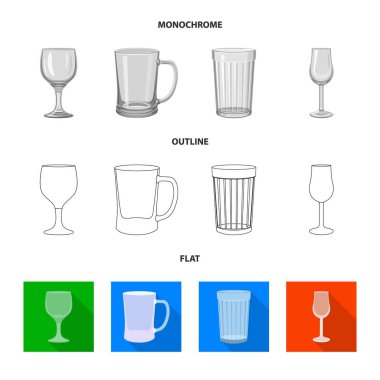 Form ve kutlama simge vektör Illustration. Hisse senedi için form ve birim vektör simge topluluğu.