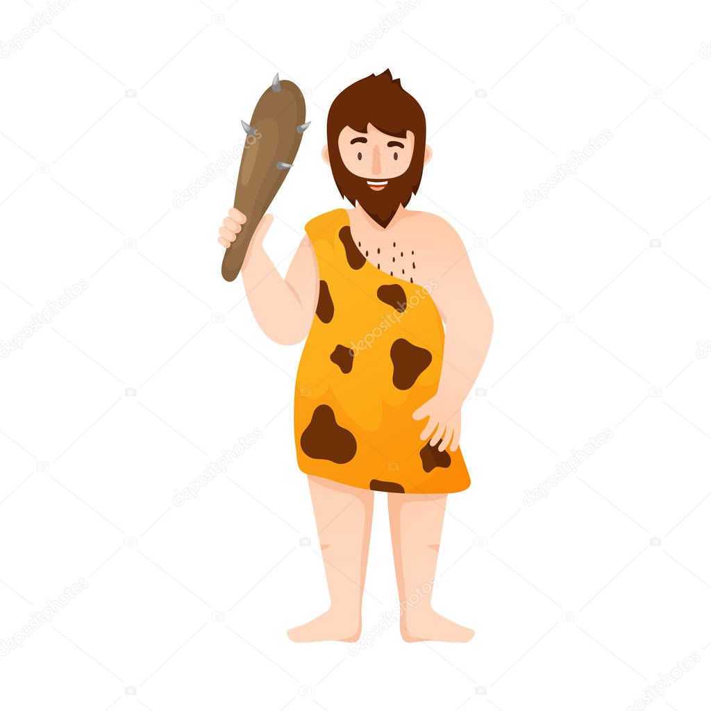 Vector illustration of neanderthal and man symbol. Collection of neanderthal and prehistoric vector icon for stock.