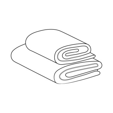 Yığılmış ve sauna simgesinin izole nesnesi. Stok için yığılmış ve duş vektör simgesi seti.