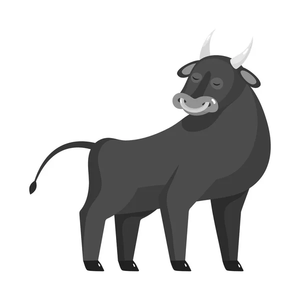 Απεικόνιση διάνυσμα ταύρου και αγελάδας. Συλλογή από ταύρος και βόειο κρέας εικονίδιο για απόθεμα. — Διανυσματικό Αρχείο