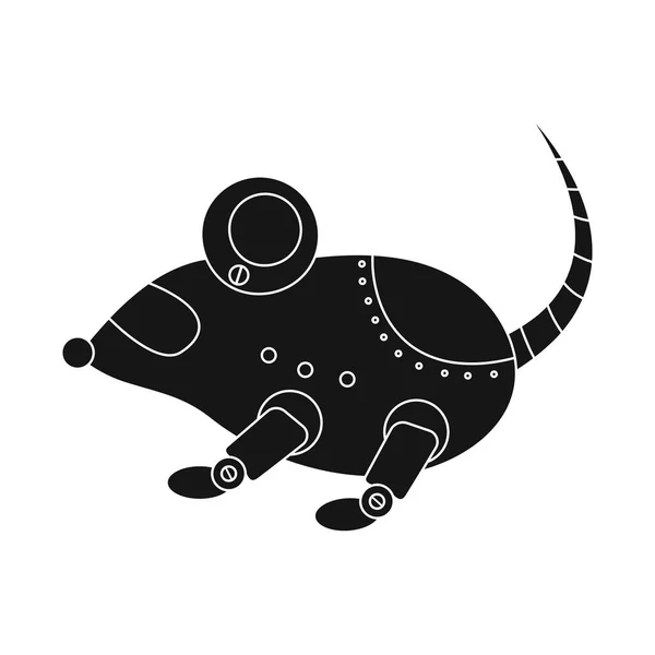 Vektorillustration der Maus und des Spielzeichens. Satz von Maus und Elektronik Aktiensymbol für Web. — Stockvektor