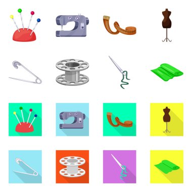 Zanaat ve el sanatları logosu izole nesne. Zanaat ve sanayi stok vektör illüstrasyon koleksiyonu.