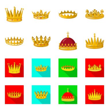 Vektör çizim Ortaçağ ve asalet logosu. Monarşi hisse senedi vektör çizim ve Ortaçağ kümesi.