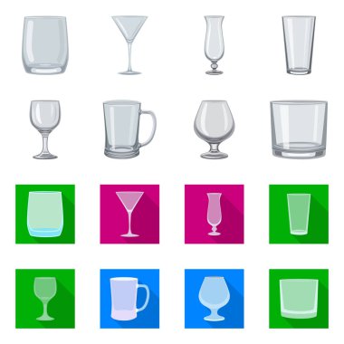 İzole işareti formu ve kutlama nesne. Form ve birim hisse senedi vektör çizim topluluğu.