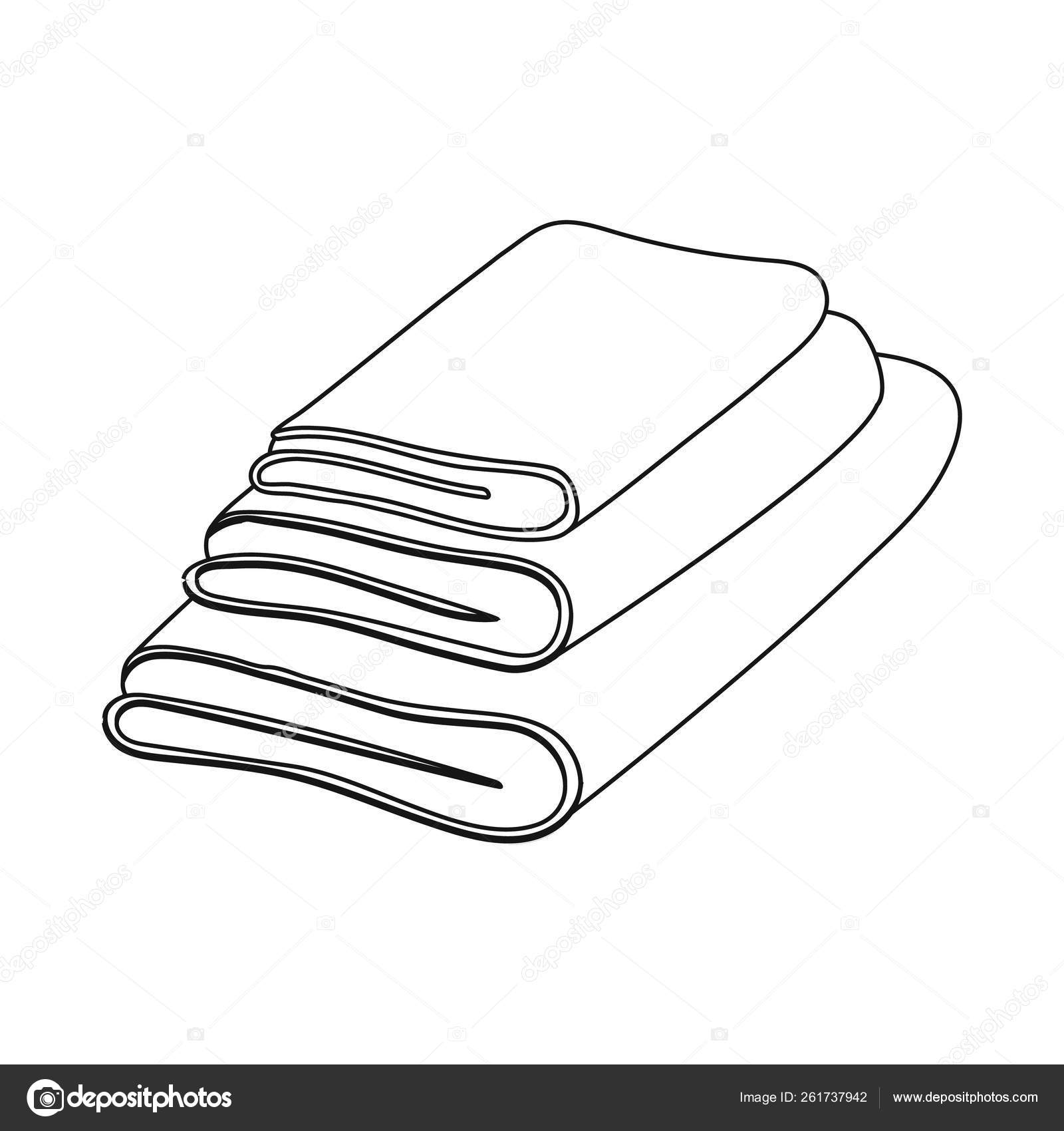 Black and white towels Royalty Free Vector Image