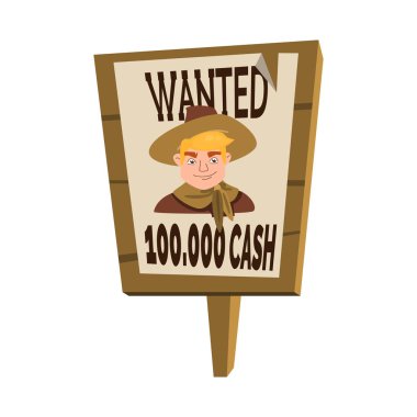 Poster ve aranan sembolün vektör çizimi. Poster seti ve ceza stokvektör illüstrasyon.