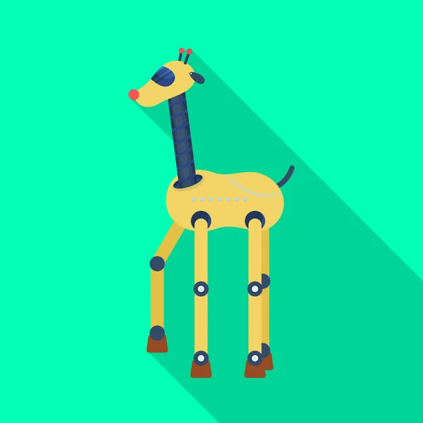 Isolated object of giraffe and animal logo. Set of giraffe and africa vector icon for stock.