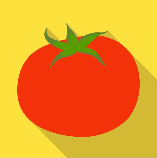 Objeto aislado de tomate y símbolo rojo. Colección de tomate y vector vegano icono para stock . — Vector de stock