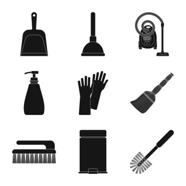 Temizlik ve servis işareti yalıtılmış nesne. Temizlik ve ev hisse senedi simgesi için web topluluğu.