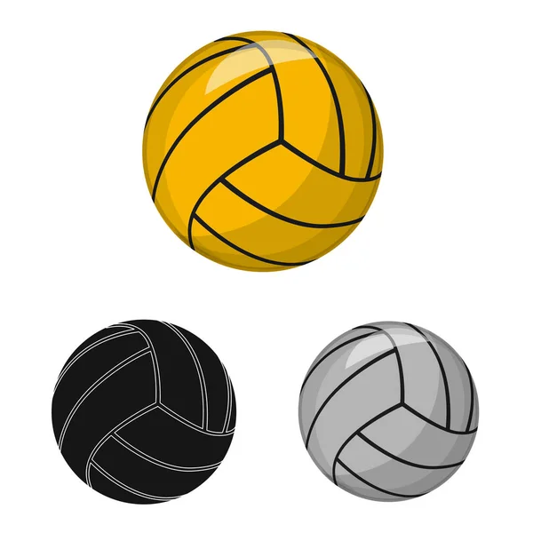 Diseño vectorial del logo del deporte y la pelota. Colección de deporte y símbolo de stock atlético para la web . — Vector de stock