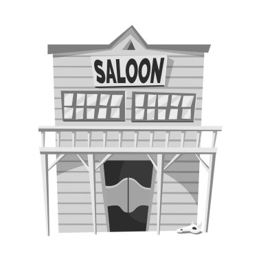 Salon ve vintage simgesi vektör tasarımı. Web için salon ve kapı stok sembolü seti.