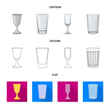 Form ve kutlama logosu yalıtılmış nesne. Hisse senedi için form ve birim vektör simge kümesi.