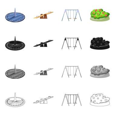 Kentsel ve sokak simgesi yalıtılmış nesne. Kentsel topluluğu ve gevşeme hisse senedi vektör çizim.
