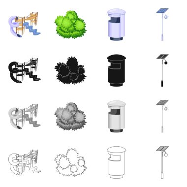 Vektör çizim işareti kentsel ve sokak. Kentsel topluluğu ve hisse senedi için gevşeme vektör simgesi.