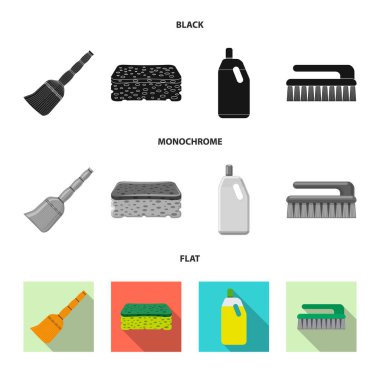 Temizlik ve servis simge vektör tasarımı. Temizlik ve ev vektör simgesini hissenin topluluğu.