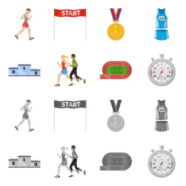 Spor ve kazanan sembol yalıtılmış nesne. Spor ve fitness hisse senedi simgesi için web topluluğu.