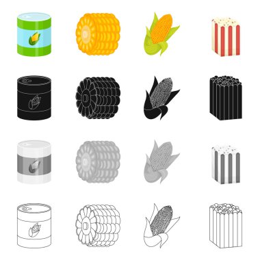 Mısır tarlası ve sebze simge vektör tasarımı. Mısır tarlası ve vejetaryen hisse senedi simgesi için web topluluğu.