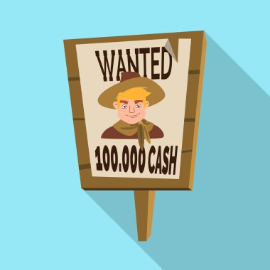 Poster ve aranan simgevektör tasarımı. Poster ve ceza stok vektör illüstrasyon koleksiyonu.