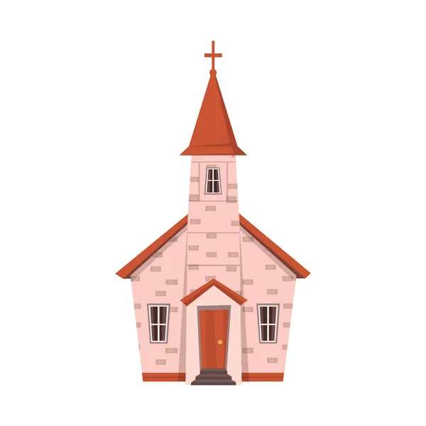 Kilise ve ortodoks sembolü vektör tasarımı. Stok için kilise ve dua vektör simgesi seti. — Stok Vektör