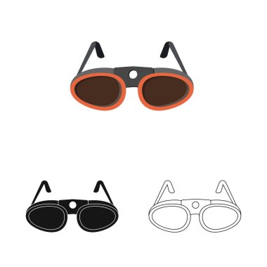 Dağcılık ve tepe simgesi yalıtılmış nesne. Dağcılık ve kamp kümesi web için hisse senedi simgesi.