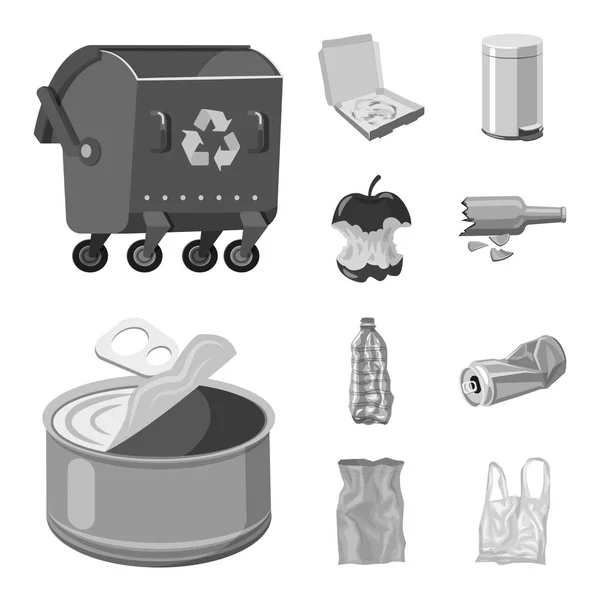 Ilustración vectorial del orden y el icono de reciclaje. Colección de orden y ordenar icono de vector para stock . — Vector de stock
