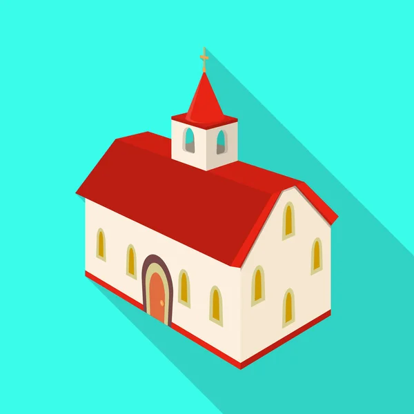 Векторная иллюстрация логотипа церкви и собора. Собрание церковных и кросс-фондовых векторных иллюстраций . — стоковый вектор