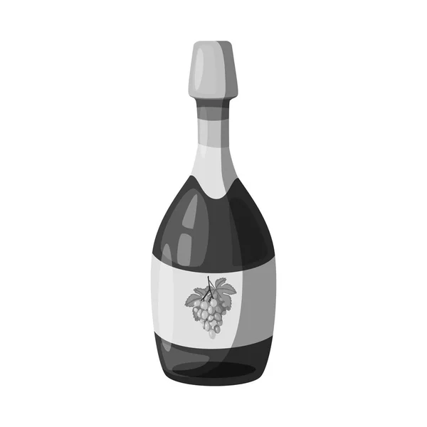 Векторний дизайн пляшки і символ шампанського. Колекція пляшок та урочистостей Векторні ілюстрації . — стоковий вектор