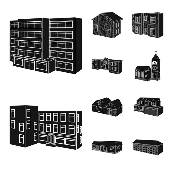 Ilustración vectorial del icono de renovación e infraestructura. Conjunto de renovación e icono de vector doméstico para stock . — Archivo Imágenes Vectoriales