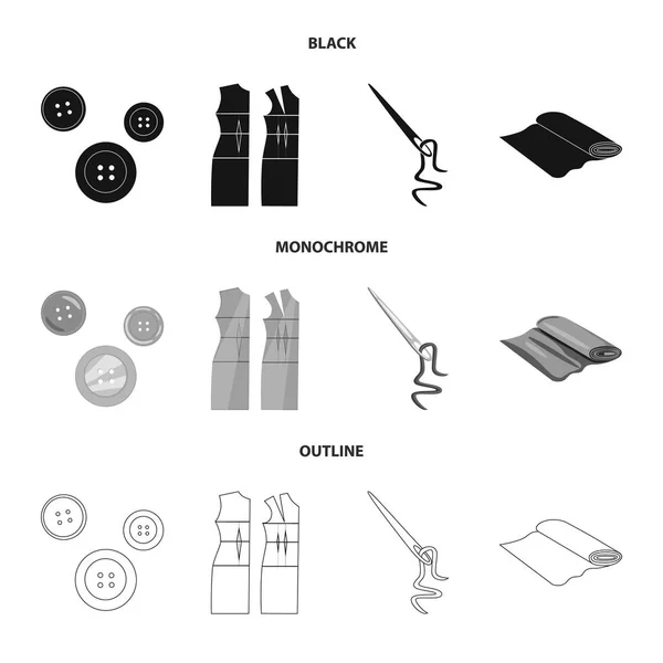 Illustrazione vettoriale del logo artigianale e artigianale. Set di artigianato e industria stock simbolo per il web . — Vettoriale Stock