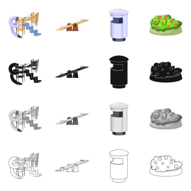 Vektör çizim işareti kentsel ve sokak. Kentsel topluluğu ve hisse senedi için gevşeme vektör simgesi.