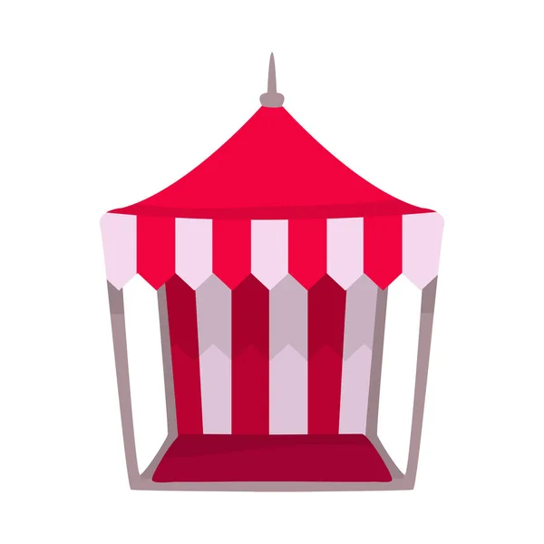 Geïsoleerd object van tent en festivalteken. Collectie van tent en park stock symbool voor web. — Stockvector