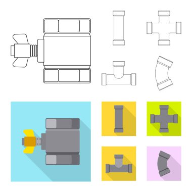 Boru ve tüp sembolü yalıtılmış nesne. Boru ve boru hattı hisse senedi simgesi için web topluluğu.