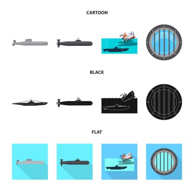 Savaş ve gemi logo yalıtılmış nesne. Savaş ve filo hisse senedi simgesi için web topluluğu.