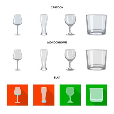 Form ve kutlama işareti vektör Illustration. Web formu ve birim hisse senedi simgesi kümesi.