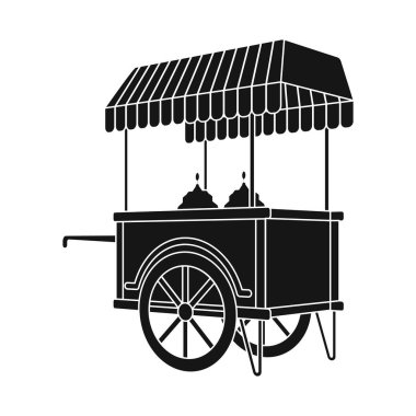 Sepetin ve mobil logonun yalıtılmış nesnesi. Web için sepet ve eğlence stok sembolü seti.