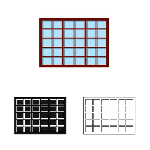 Vektor-Design von Tür- und Frontschild. Sammlung von Tür- und Holzstock-Vektorillustrationen. — Stockvektor