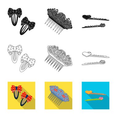 Güzellik ve moda simge vektör Illustration. Güzellik ve kadın hisse senedi vektör çizim.