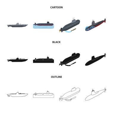 Savaş ve gemi simge vektör tasarımı. Savaş ve hisse senedi için filo vektör simge kümesi.