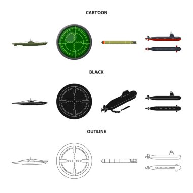 Savaş ve gemi logo vektör Illustration. Savaş ve hisse senedi için filo vektör ikon koleksiyonu.