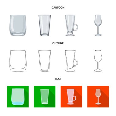 Form ve kutlama simge vektör Illustration. Form ve birim hisse senedi vektör çizim seti.