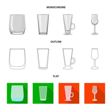 Form ve kutlama simge vektör tasarımı. Web formu ve birim hisse senedi simgesi kümesi.