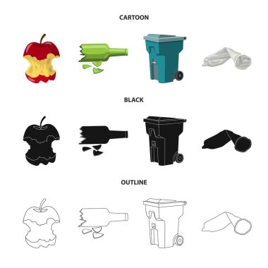 Döküm ve sıralama sembolü yalıtılmış nesne. Döküm ve önemsiz hisse senedi vektör çizim koleksiyonu.