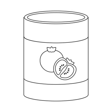 Salça ve domates sembolü izole nesne. Web için macun ve makarna stok sembolü seti.