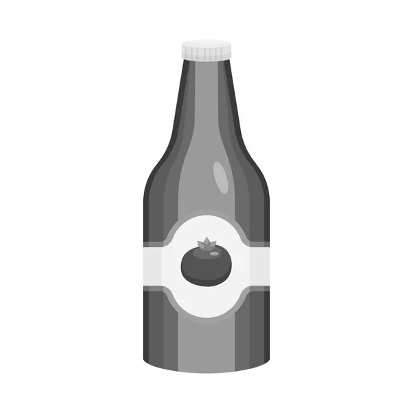 Conception vectorielle de la bouteille et le signe ketchup. Ensemble d'illustration vectorielle de bouteille et d'épices . — Image vectorielle