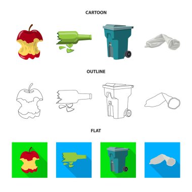 Döküm ve sıralama simge vektör Illustration. Dizi dökümü ve önemsiz hisse senedi vektör çizim.