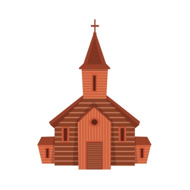 Kilise ve ortodoks simgesivektör illüstrasyon. Web için kilise ve İncil stok sembolü seti.