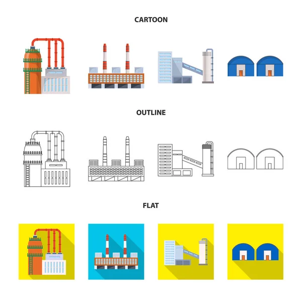 Diseño vectorial del símbolo de producción y estructura. Colección de producción y tecnología icono vectorial para stock . — Archivo Imágenes Vectoriales