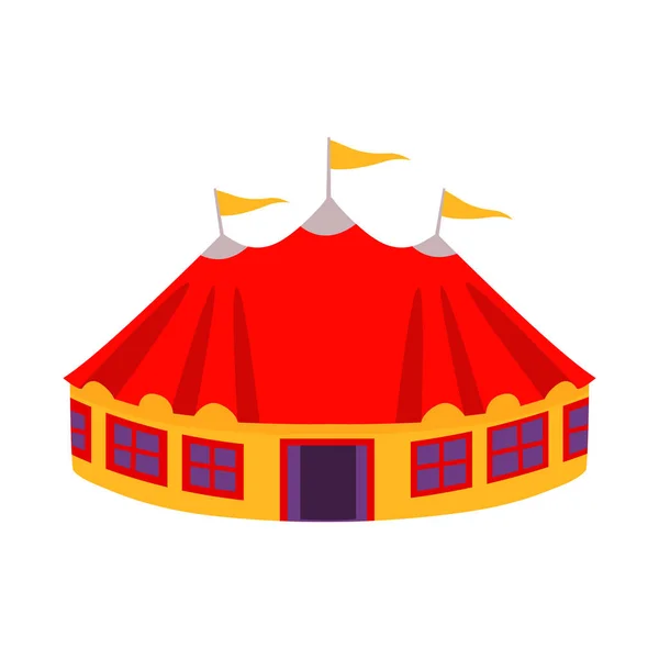 Ilustração vetorial do símbolo de tenda e cúpula. Coleção de tenda e ícone de vetor de recreação para estoque . —  Vetores de Stock