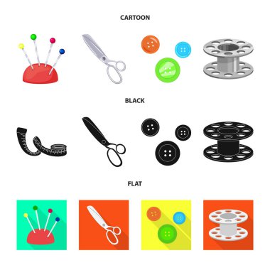 El sanatları ve el sanatları logo vektör Illustration. Hisse senedi için craft ve sanayi vektör simge kümesi.